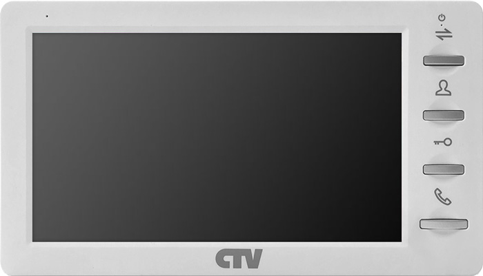 CTV-M1701MD W (White) Монитор цветного видеодомофона, 7", Hands free
