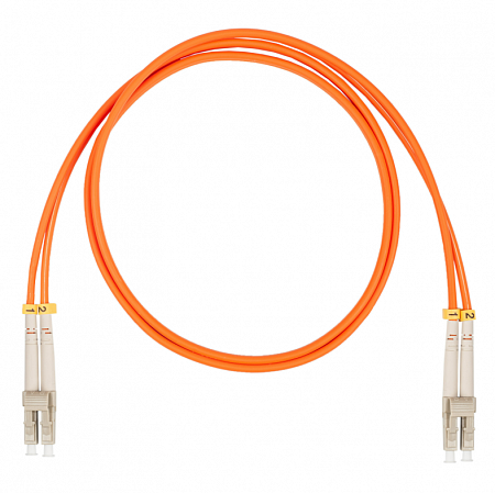Шнур оптический коммутационный (патч-корд), LC-LC, дуплекс (duplex) OM2, нг(А)-HF, оранжевый, 1,5 м